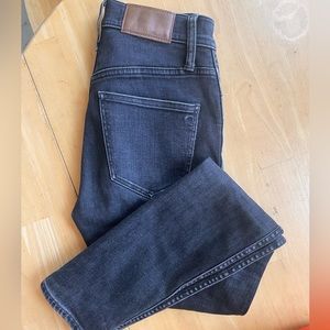 Madewell High Riser Skinny Skinny Jeans 24 *EUC* Washed Black/Dark Wash 24X28.5